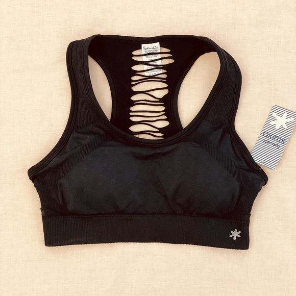 Splendid Active Ribbed Racerback Sports Bra - Picture 3 of 4